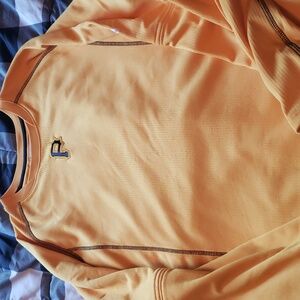 Men's XL Yellow Majestic Pittsburgh Pirates Thermal Dugout Pullover with Pockets